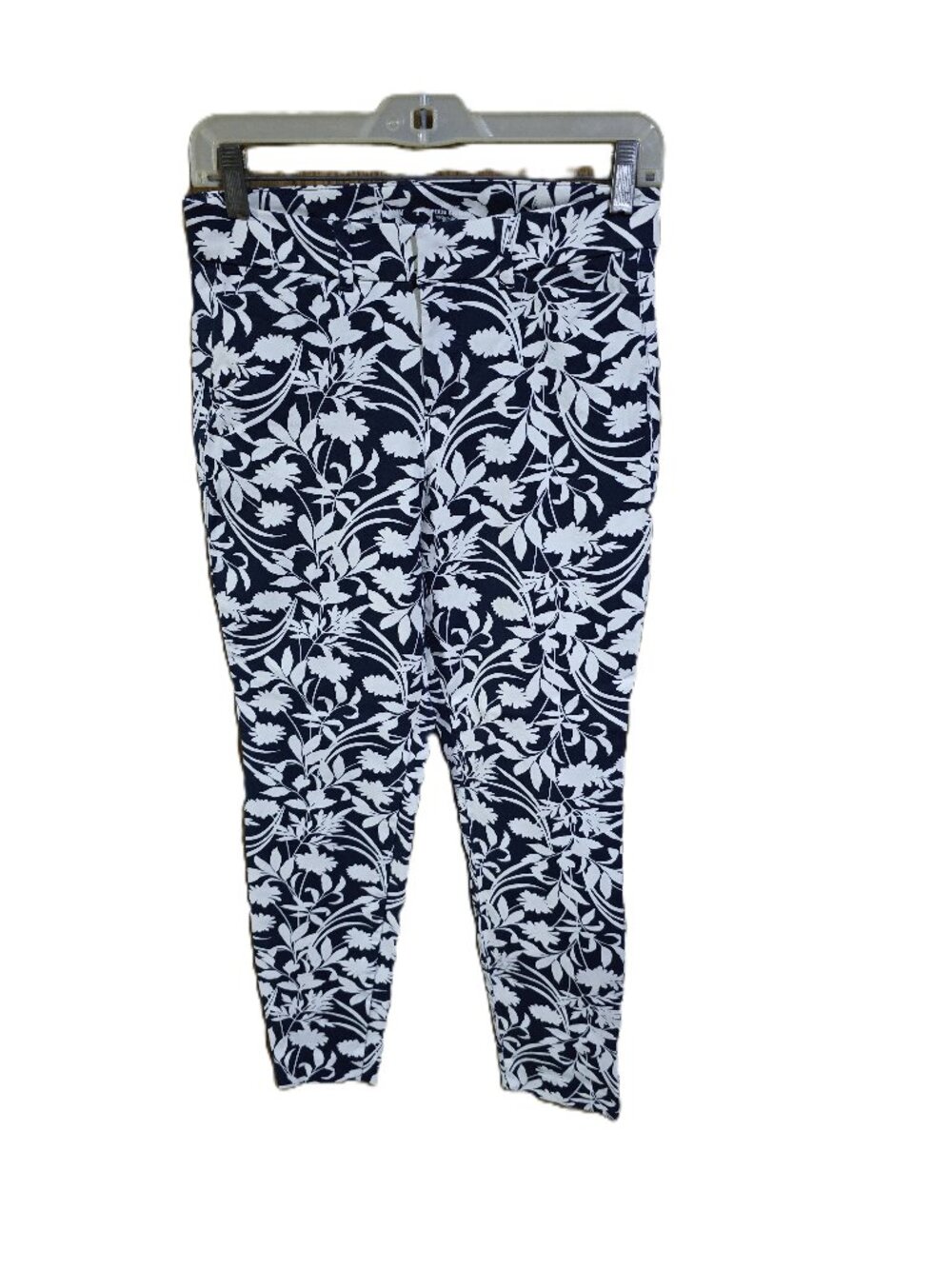Old Navy Pixie High Rise Skinny Jeans Blue & White Floral